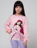 Disney Ariel Long Sleeve T-Shirt Lengan Kerut