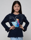 Disney Lengan Panjang T-Shirt Frozen Lengan Kerut