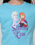 Disney Long Sleeve Tie Dye T-Shirt Frozen Sisterly Love
