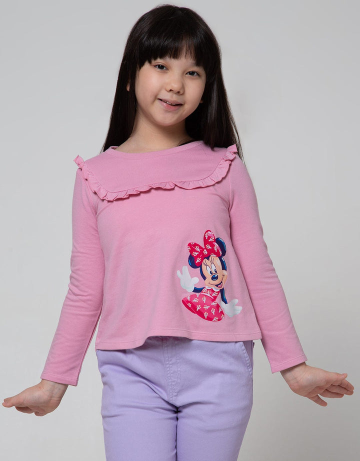 Disney Minnie Long Sleeve T-Shirt Ruffle