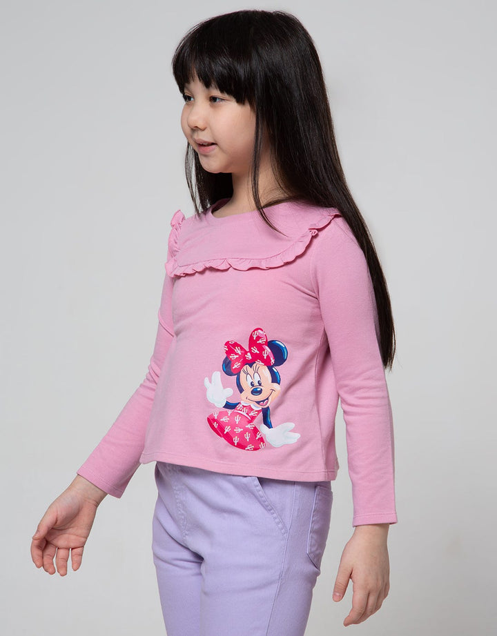 Disney Minnie Long Sleeve T-Shirt Ruffle
