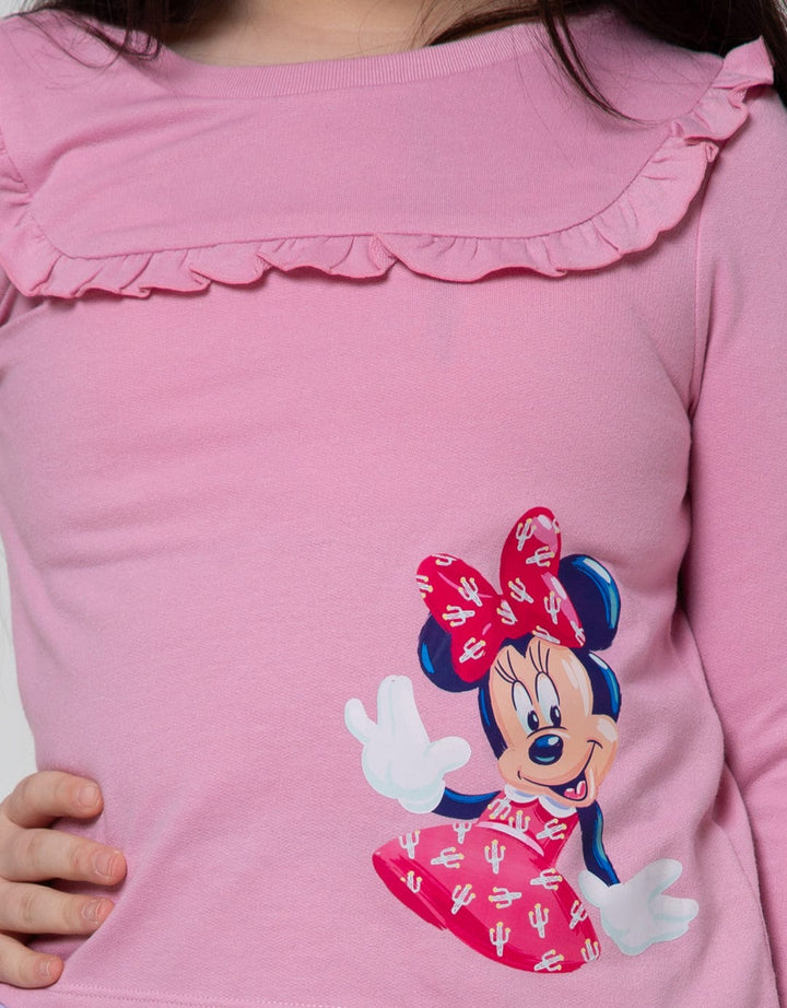 Disney Minnie Long Sleeve T-Shirt Ruffle