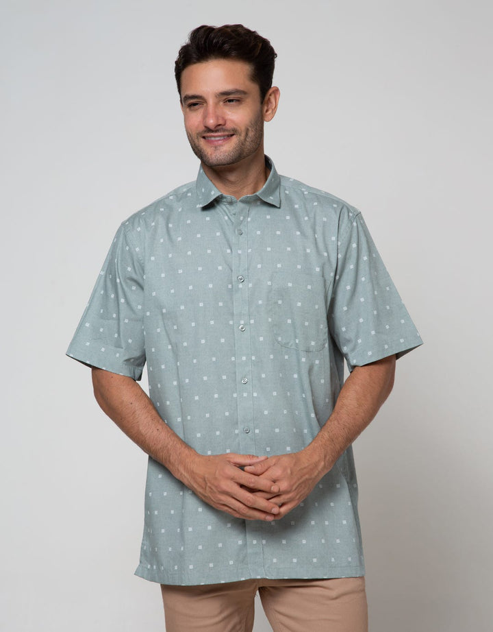 Cole Short Sleeve Shirt Print Regular