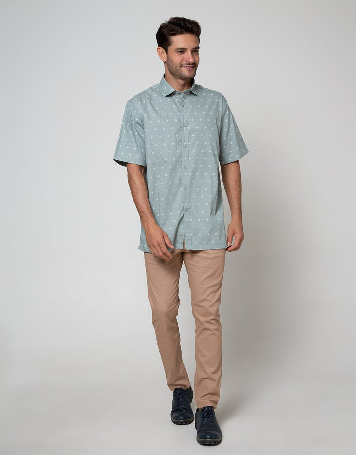 Cole Short Sleeve Shirt Print Regular