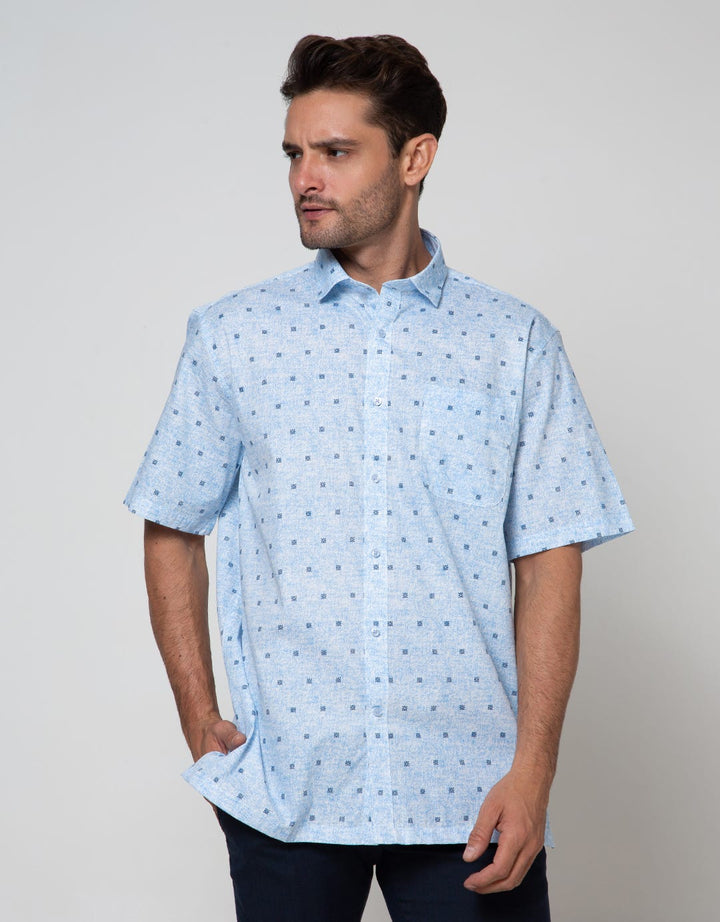 Cole Short Sleeve Shirt Print Regular