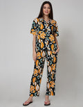 St. Yves Short Sleeve Pyjama Pants Batik Daun