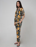 St. Yves Short Sleeve Pyjama Pants Batik Daun