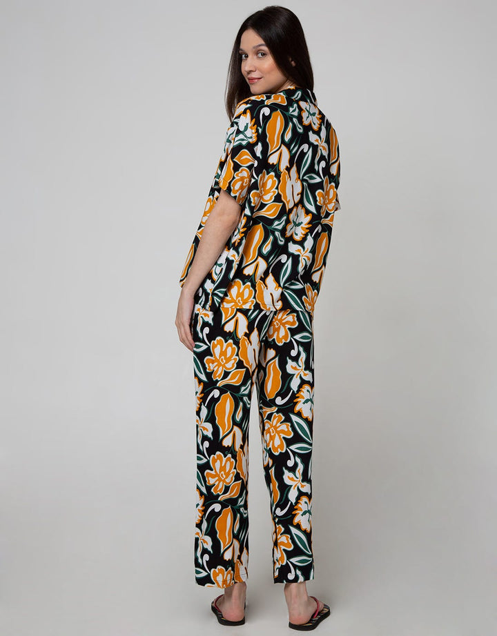 St. Yves Short Sleeve Pyjama Pants Batik Daun