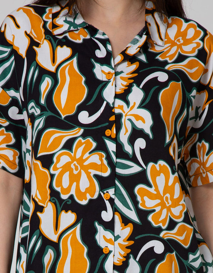 St. Yves Short Sleeve Pyjama Pants Batik Daun
