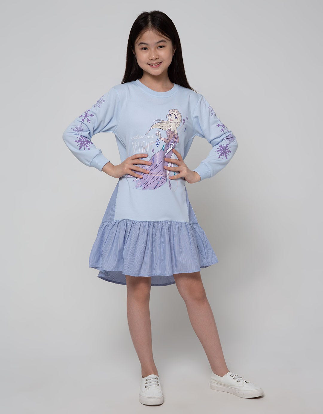 Disney Frozen Dress Long Sleeve Combi