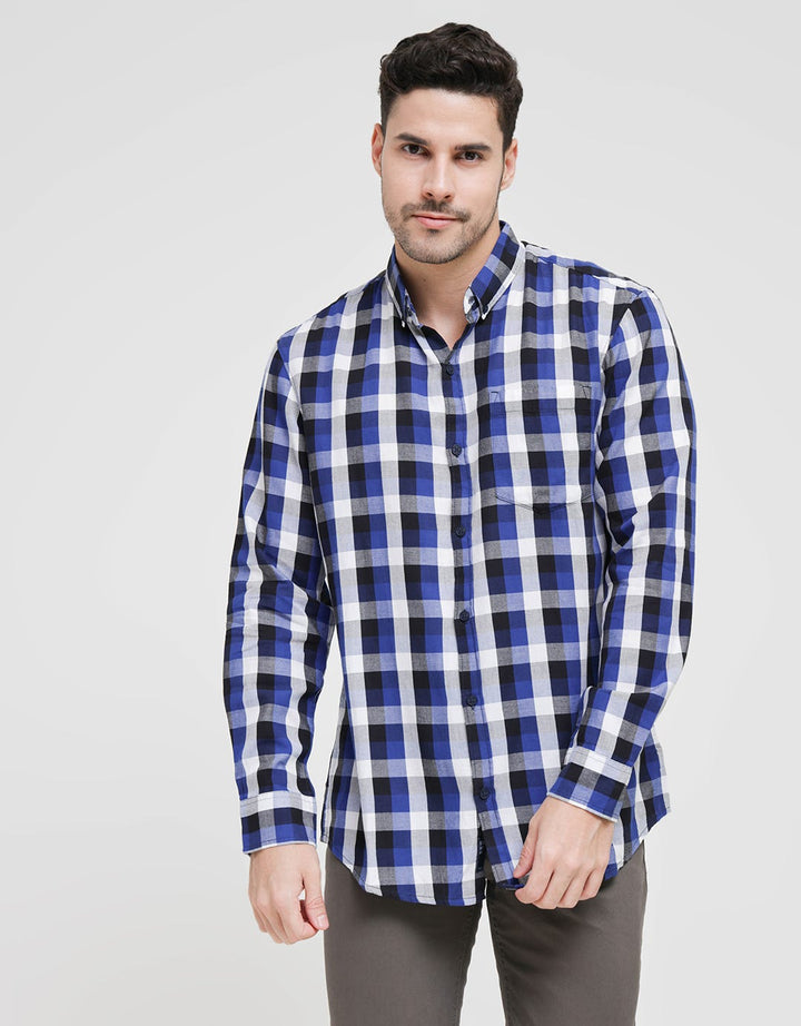 Bombboogie Kemeja Lengan Panjang Fullprint Check
