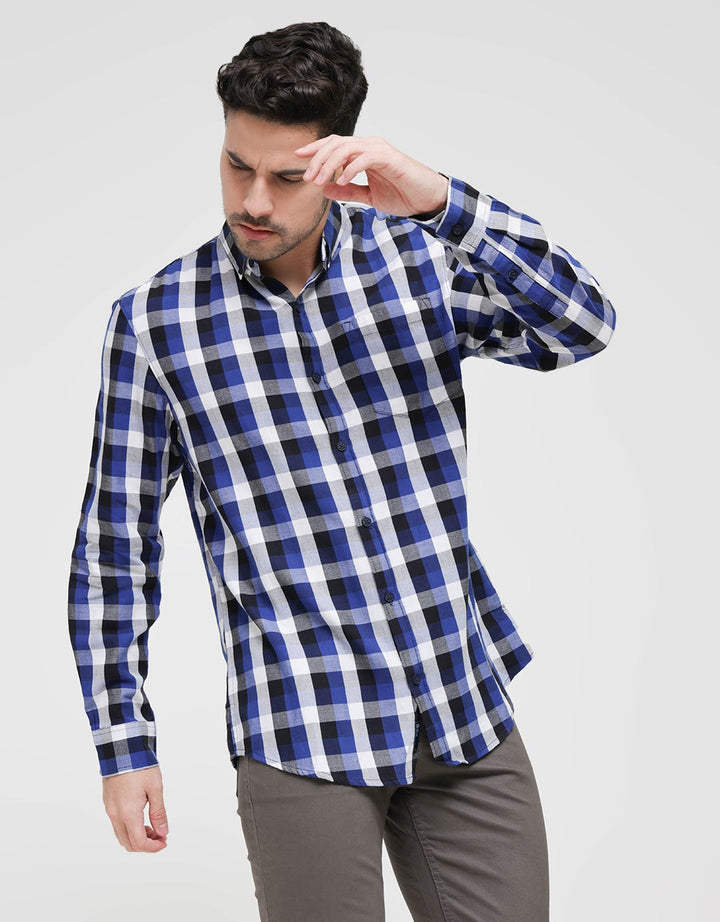 Bombboogie Kemeja Lengan Panjang Fullprint Check