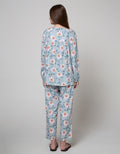 St. Yves Long Sleeve Pyjama Pants White Peony Flower