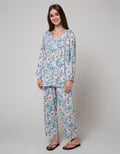 St. Yves Long Sleeve Pyjama Pants White Peony Flower