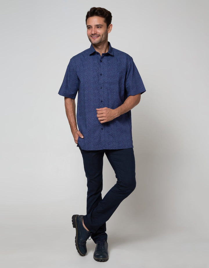 Cole Short Sleeve Shirt Print Regular