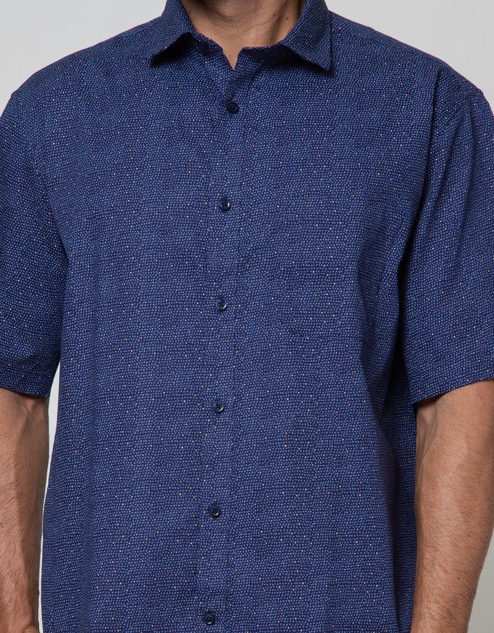 Cole Short Sleeve Shirt Print Regular