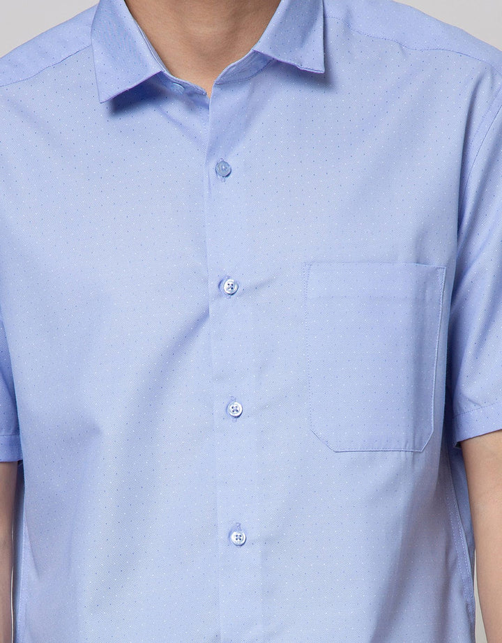 Cole Short Sleeve Shirt Texture Plain Slim