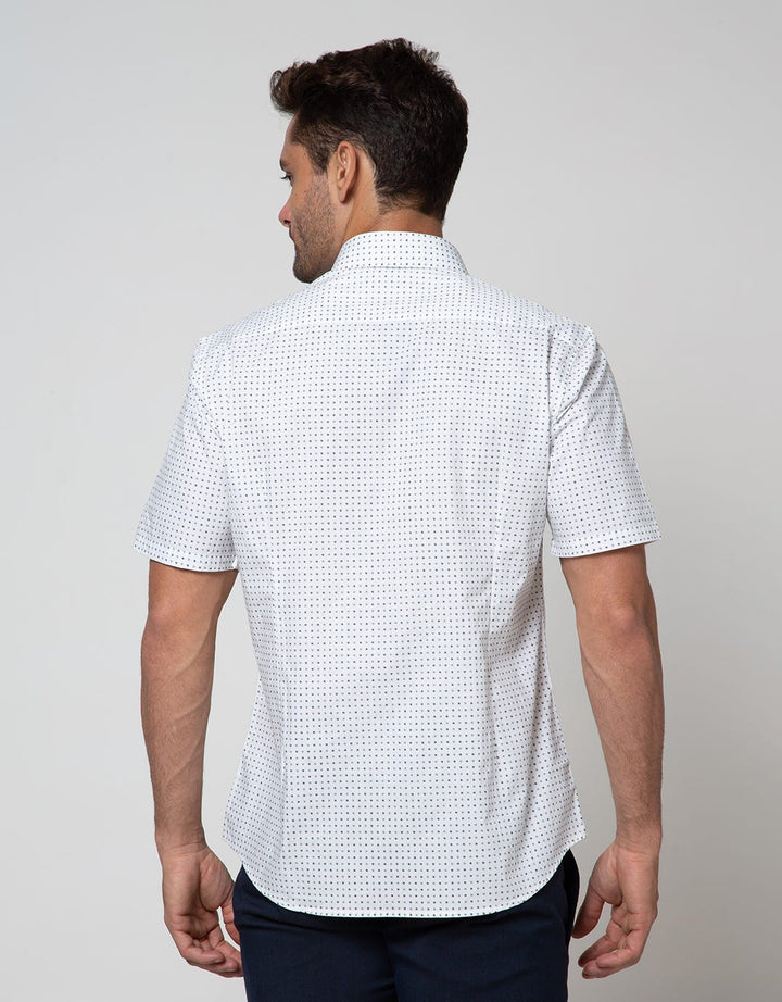 Cole Short Sleeve Shirt Print Slim