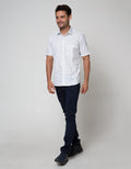 Cole Short Sleeve Shirt Print Slim
