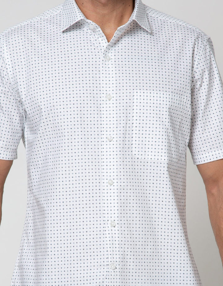 Cole Short Sleeve Shirt Print Slim