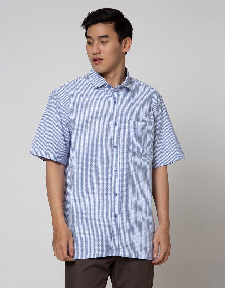 Cole Short Sleeve Shirt Stripes Regular