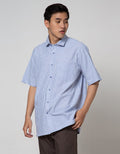 Cole Short Sleeve Shirt Stripes Regular