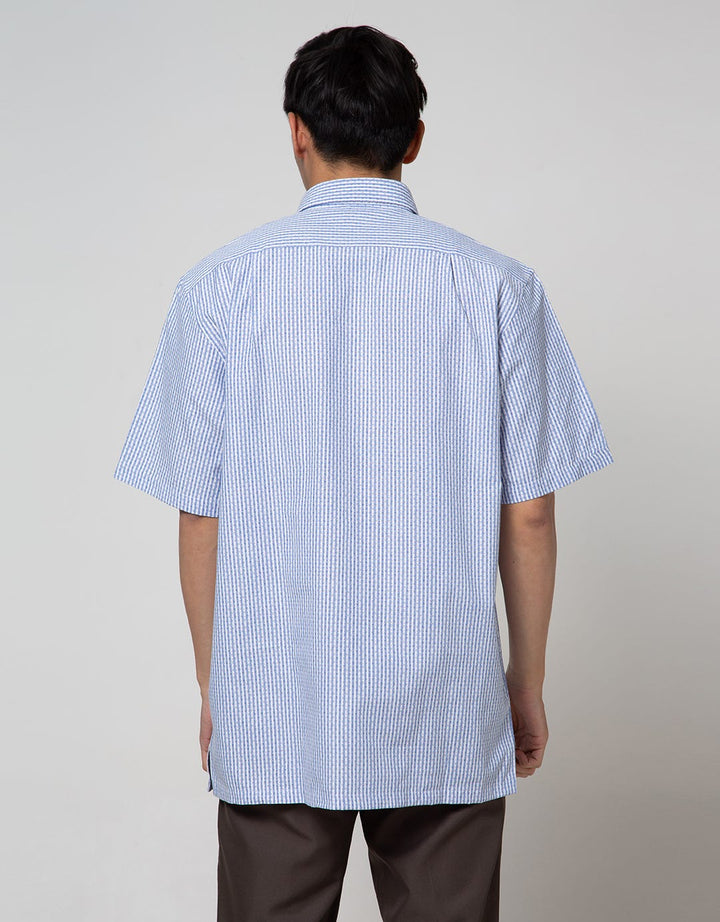 Cole Short Sleeve Shirt Stripes Regular