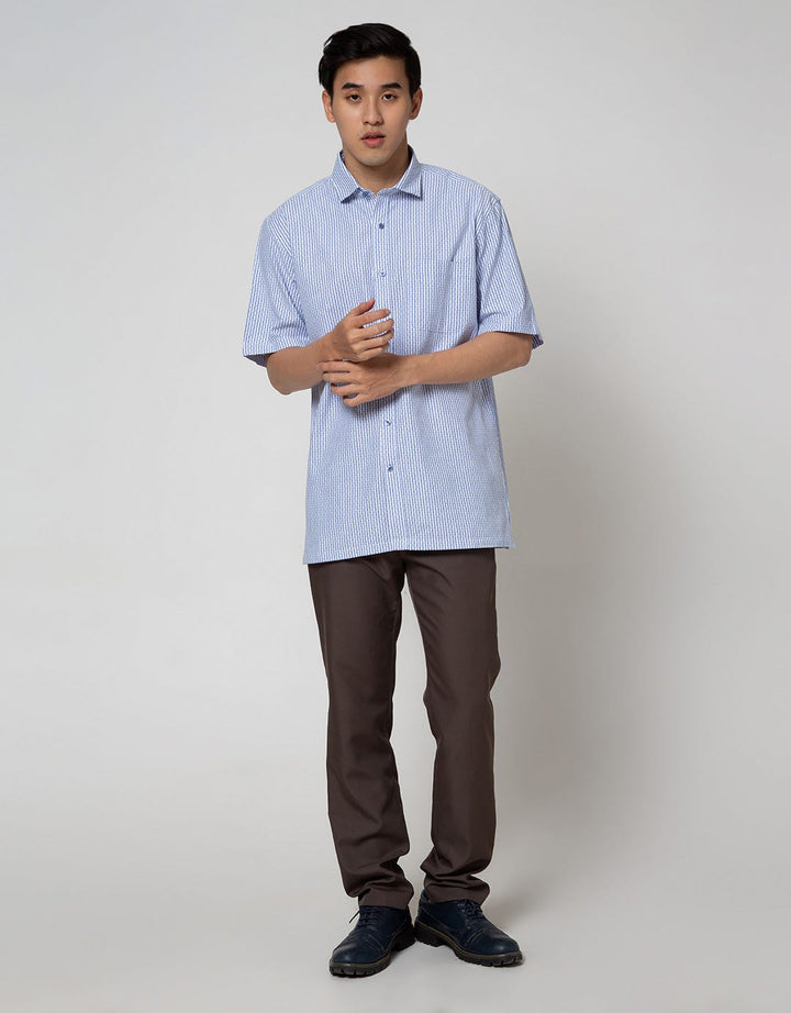 Cole Short Sleeve Shirt Stripes Regular