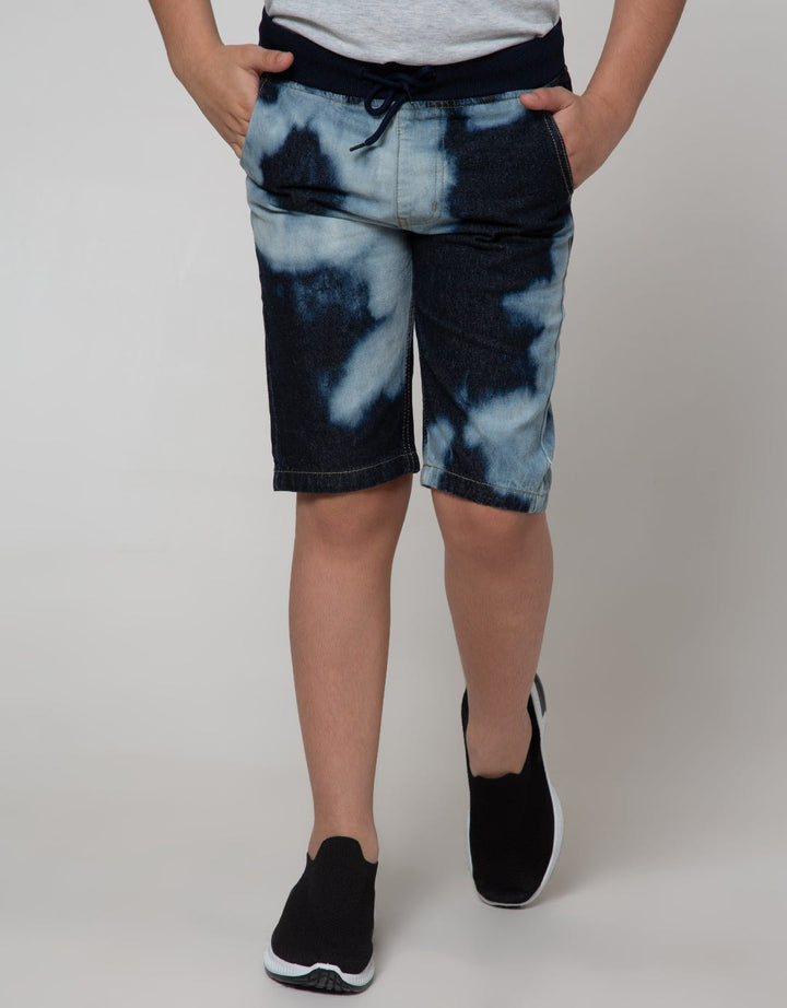 Nevada Shorts Denim Rib Tye Dye