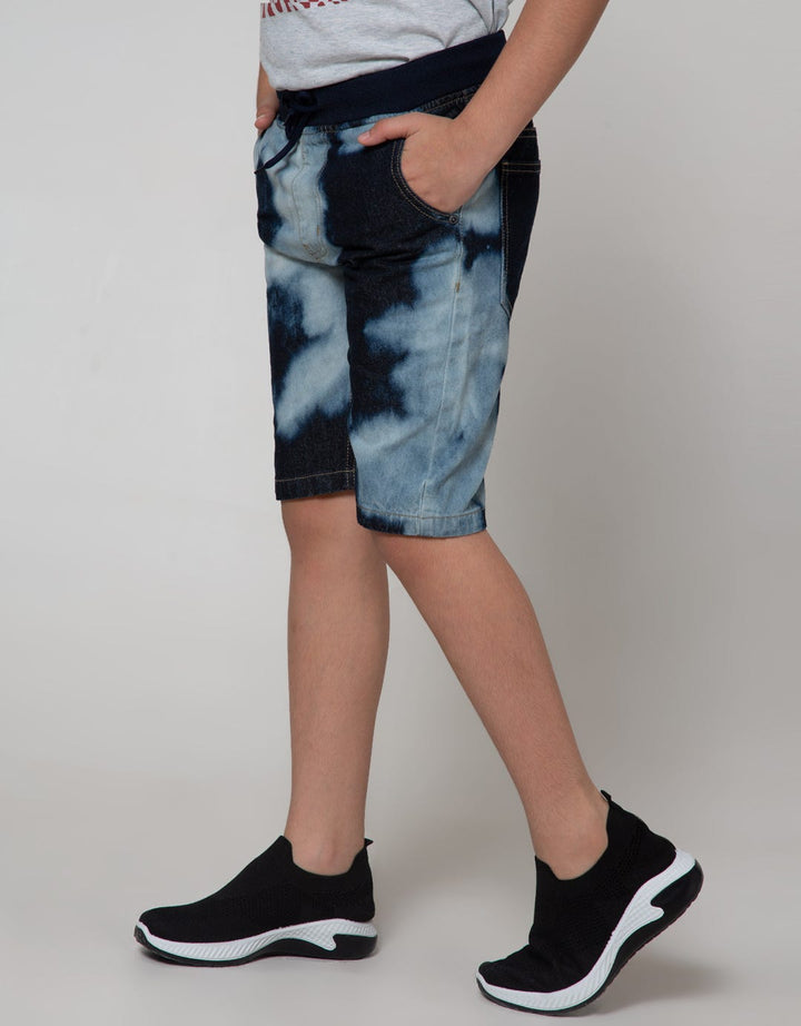 Nevada Shorts Denim Rib Tye Dye