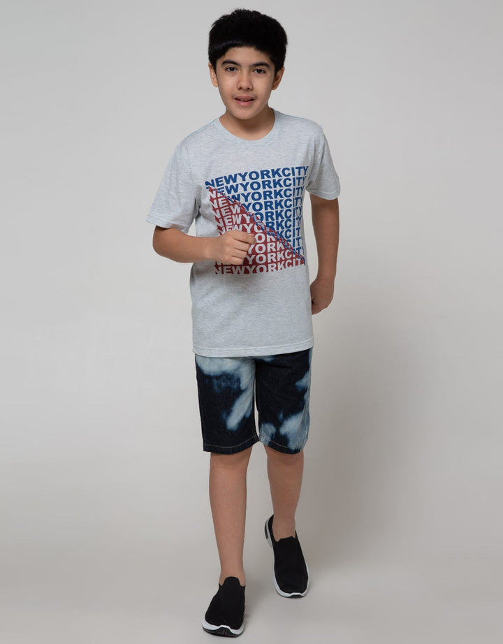 Nevada Shorts Denim Rib Tye Dye