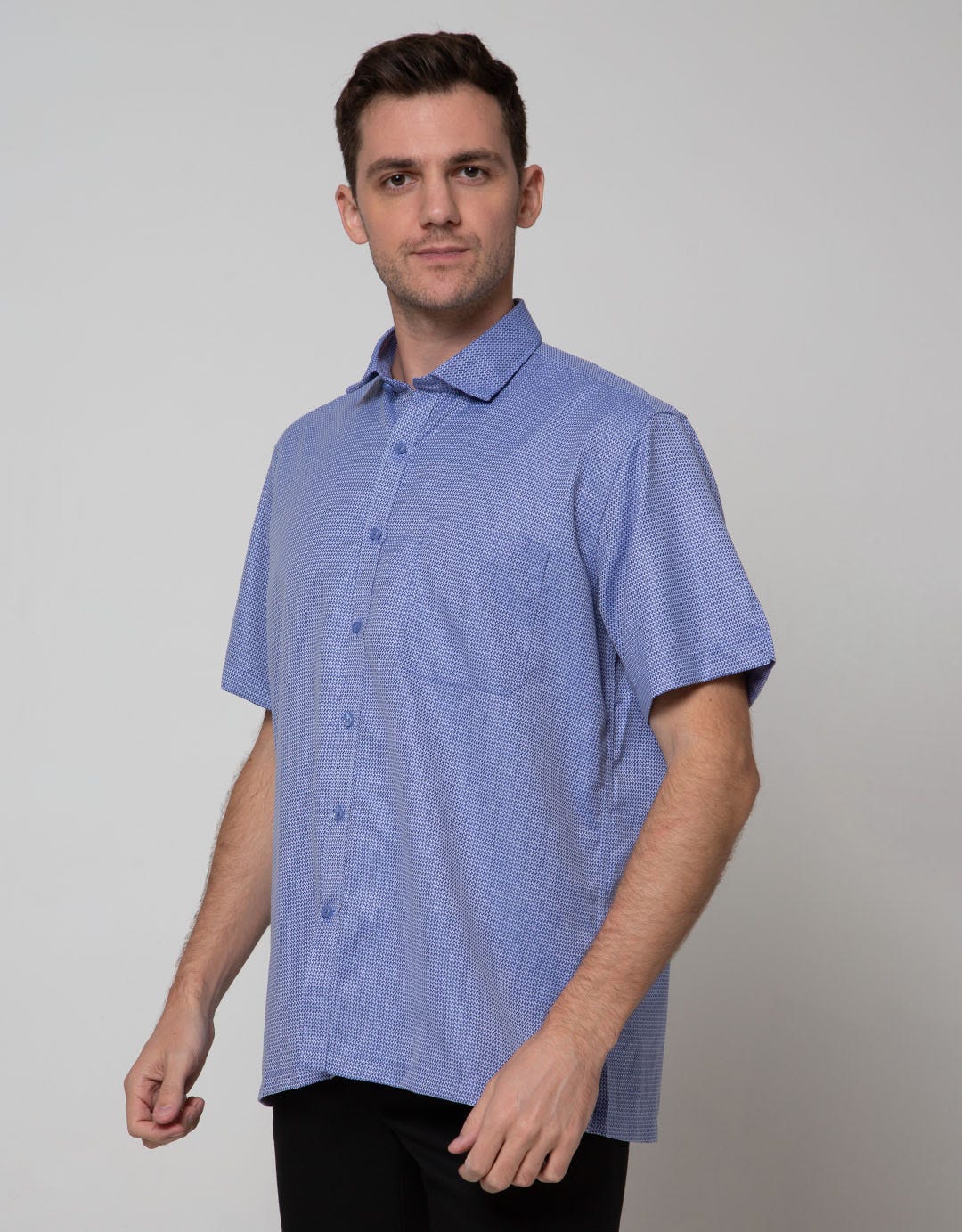 Stanley Adams Short Sleeve Shirt Textured