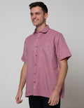 Stanley Adams Short Sleeve Shirt Texture Regular Casual