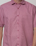 Stanley Adams Short Sleeve Shirt Texture Regular Casual