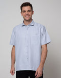 Stanley Adams Short Sleeve Shirt Texture Regular Casual