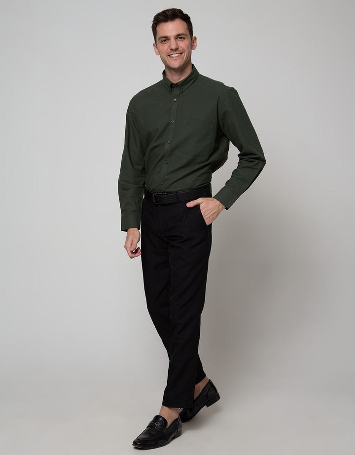 Stanley Adams Long Sleeve Shirt Texture Regular Plain