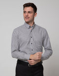 Stanley Adams Long Sleeve Shirt Stripe Slim Elegan