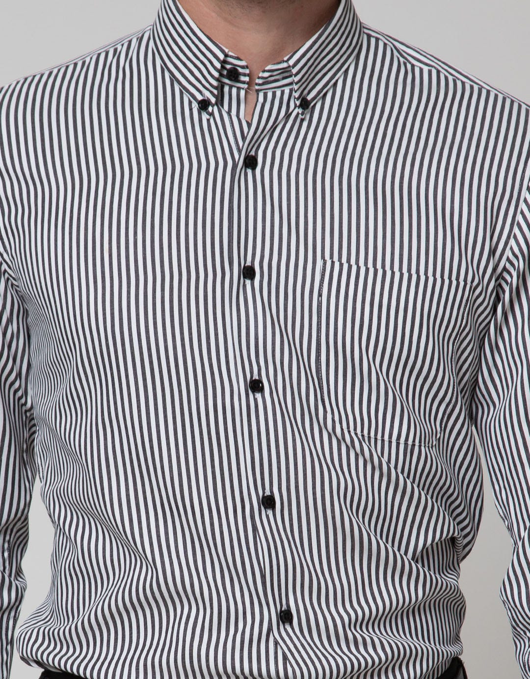 Stanley Adams Long Sleeve Shirt Stripe Slim Elegant