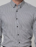 Stanley Adams Long Sleeve Shirt Stripe Slim Elegan