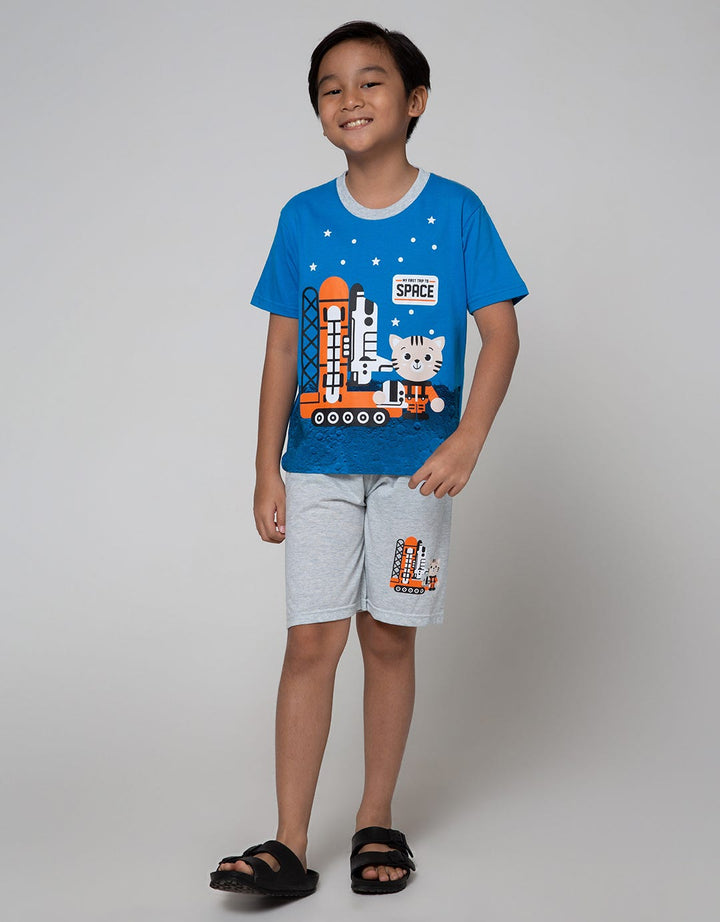 Little M Top Bottom Set T-Shirt Space