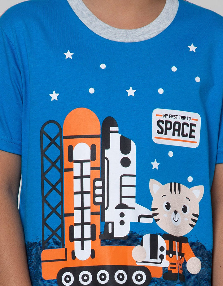 Little M Top Bottom Set T-Shirt Space