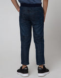 Little M Denim Long Pants Rib Destroyed
