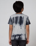 Little M Short Sleeve T-Shirt Print Tie Dye Rocket Explorer