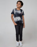 Little M Short Sleeve T-Shirt Print Tie Dye Rocket Explorer