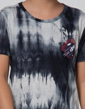 Little M Short Sleeve T-Shirt Print Tie Dye Rocket Explorer