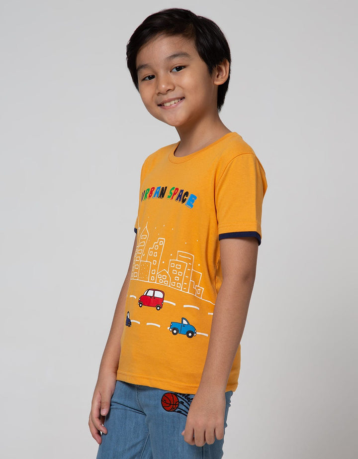 Little M Short Sleeve T-Shirt Car Urban Space