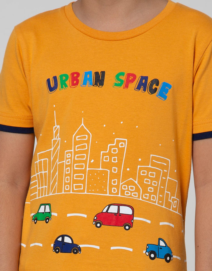 Little M Short Sleeve T-Shirt Car Urban Space