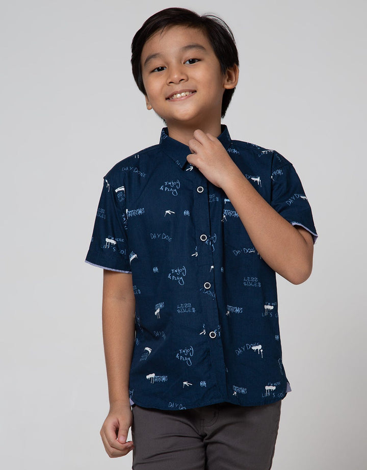 Little M Short Sleeve Shirt Typography