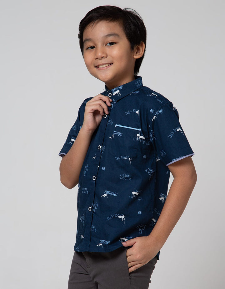 Little M Short Sleeve Shirt Typography
