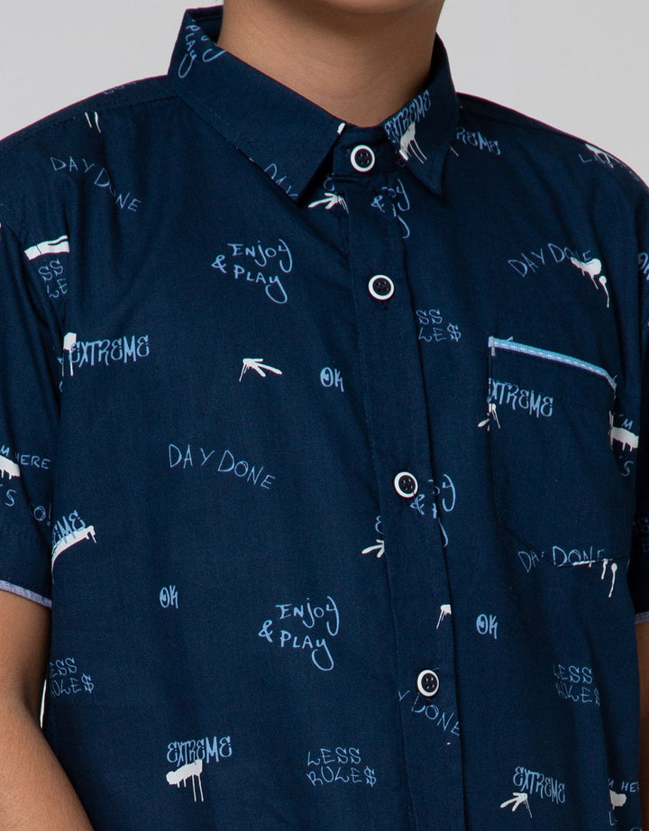 Little M Short Sleeve Shirt Typography